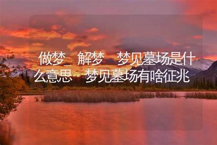 梦到墓地什么预兆梦到墓地好不好