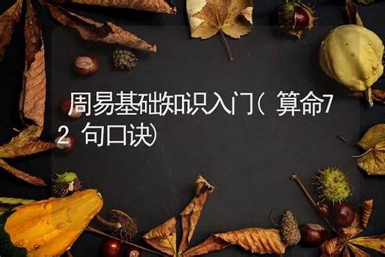 初学八字必背口诀