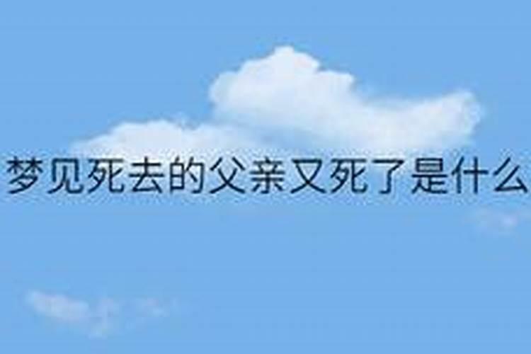 昨晚梦见死去的父亲又复活了,梦到去世的父亲在葬礼上复活