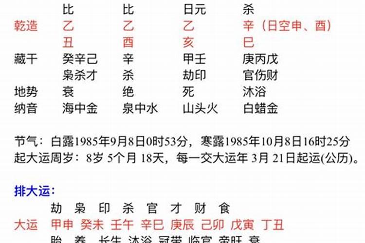 乙丑年壬午月乙巳日戊寅时乾造今年运程如何？