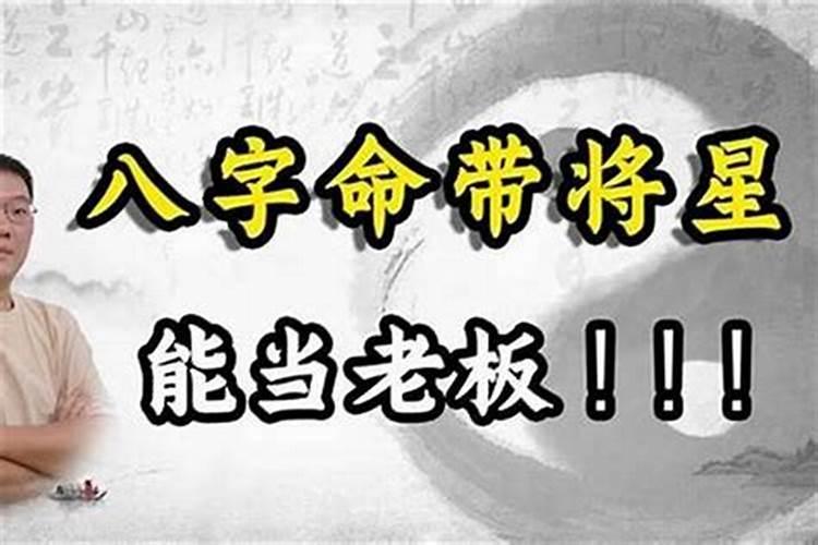 月柱将星什么意思
