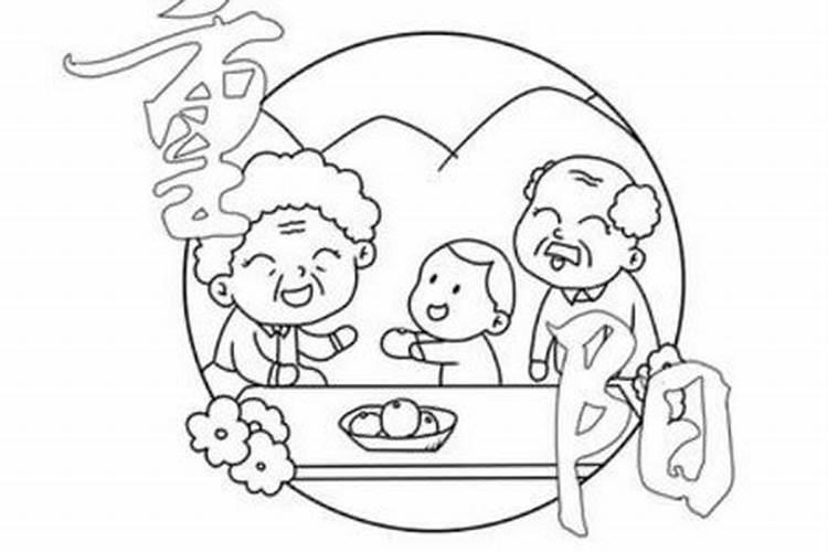 传统节日绘画插画中国传统节日的画怎么画