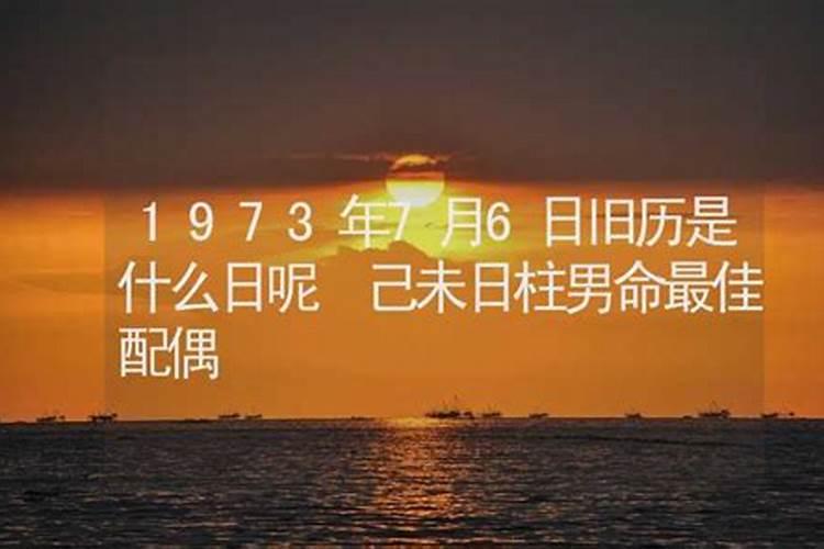 1973农历正月初四生男最佳配偶属相