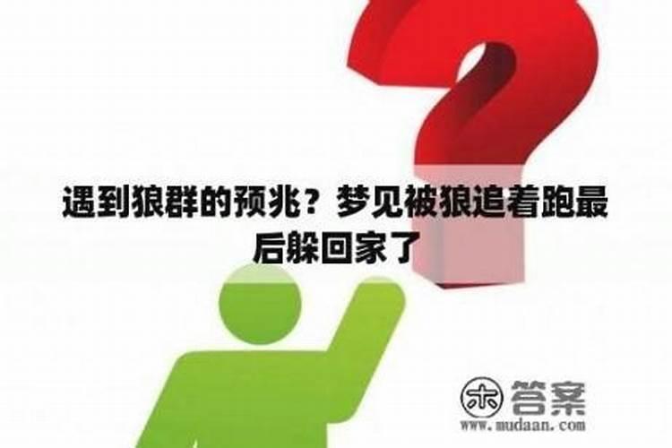 梦见骑自行车被一群狼追咬