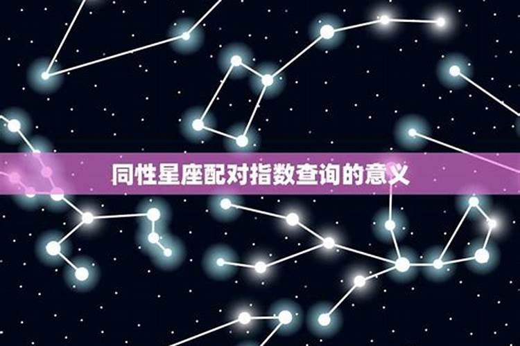 同性星座的配对指数