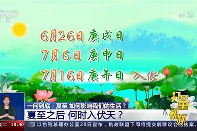 夏至是入伏的第一天吗？ 夏至是代表夏天的开始吗