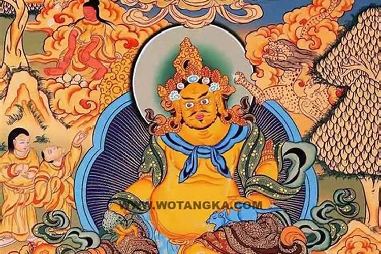 唐卡黄财神的寓意