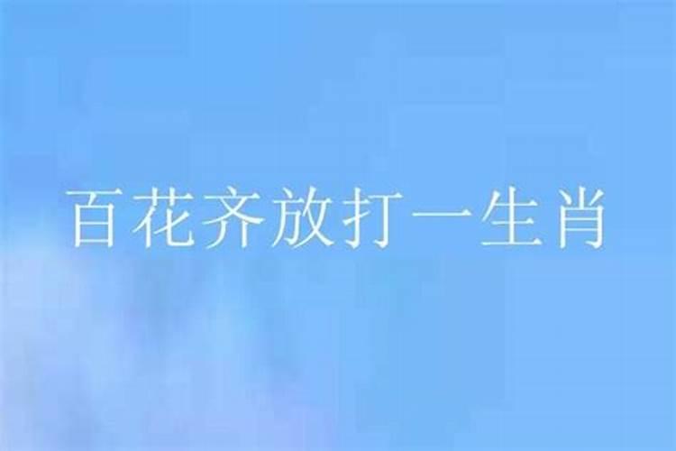 百花齐放各尽有。解生肖