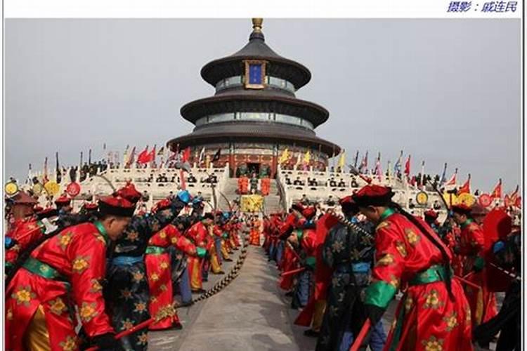 请问北京天坛皇帝祭天的具体流程是怎么样的!