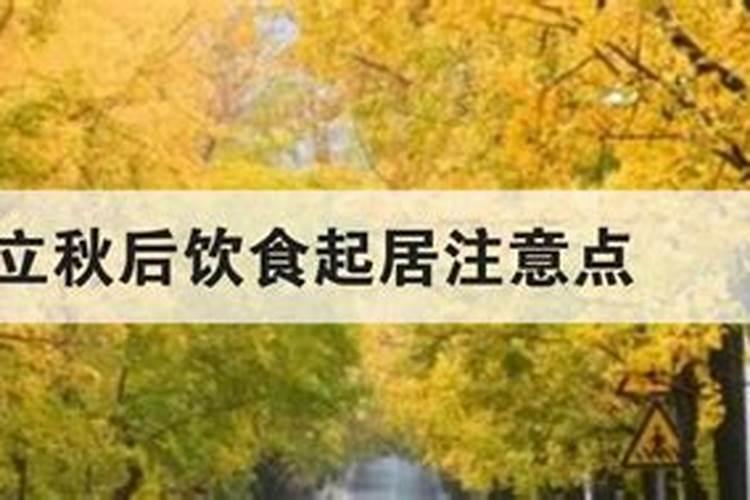 立秋之后的饮食方面需要注意的
