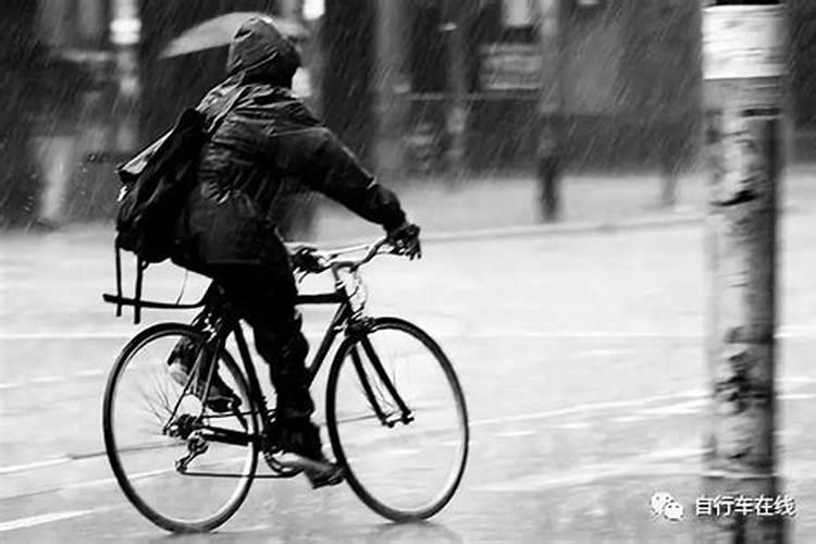 梦见正在骑车突然下雨了的预兆