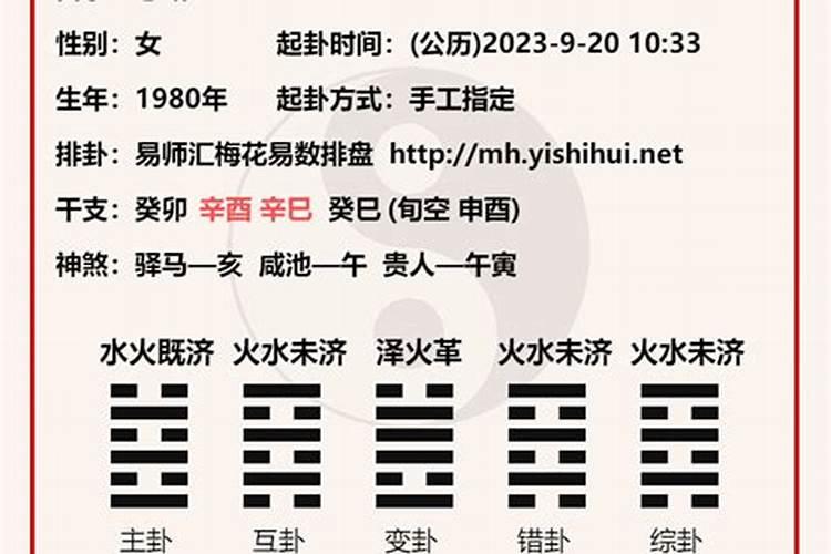 求梅花易数大师解卦