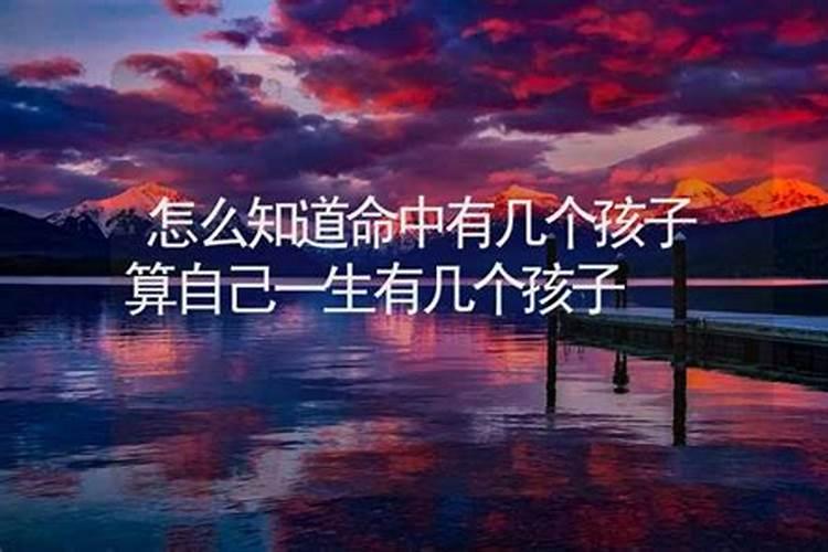 八字如何看有几个孩子,生辰八字可以知道自己有几个孩子吗？