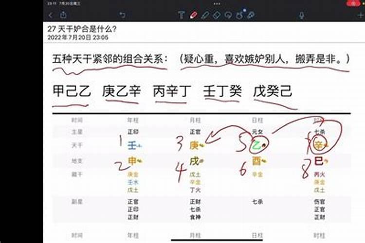 八字中争合妒合在推断命主婚姻感情吉凶时如何应用