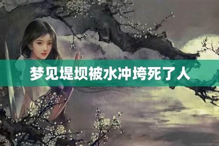 梦见大洪水冲垮堤坝和绿色的稻田什么兆头？