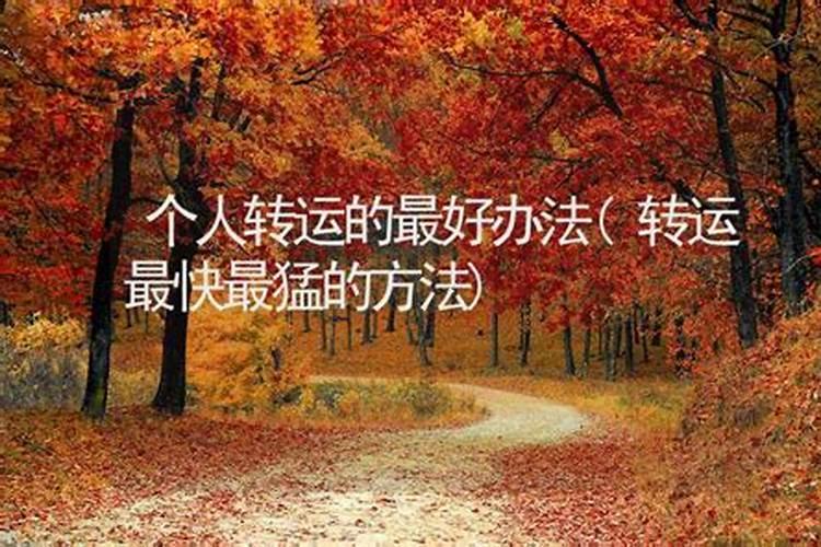 最快最灵的转运方法