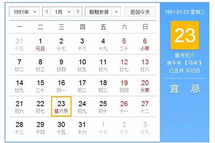 1990年农历十二月是什么星座