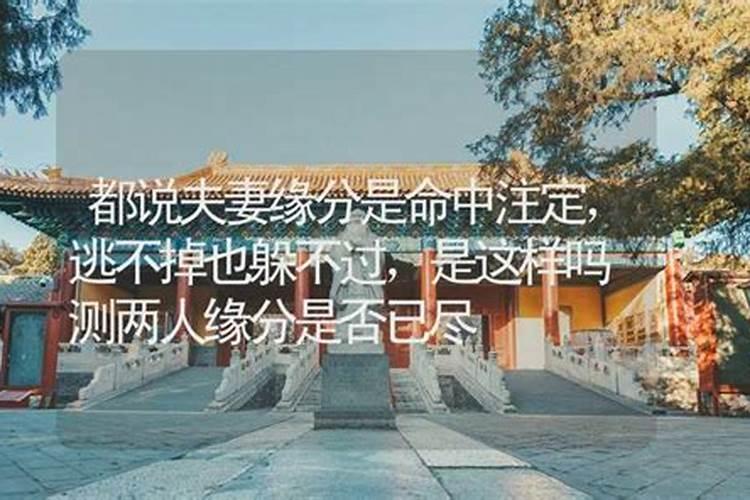 算命男女有缘分是什么意思