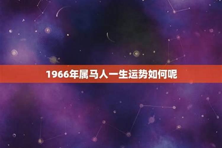 1966年属马2025年运势及运程