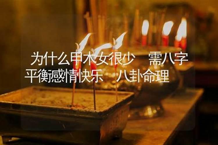 甲木女有什么特点