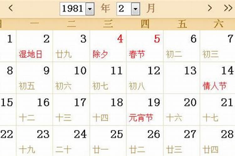 我擦一下,1981年初生2月初9的命运