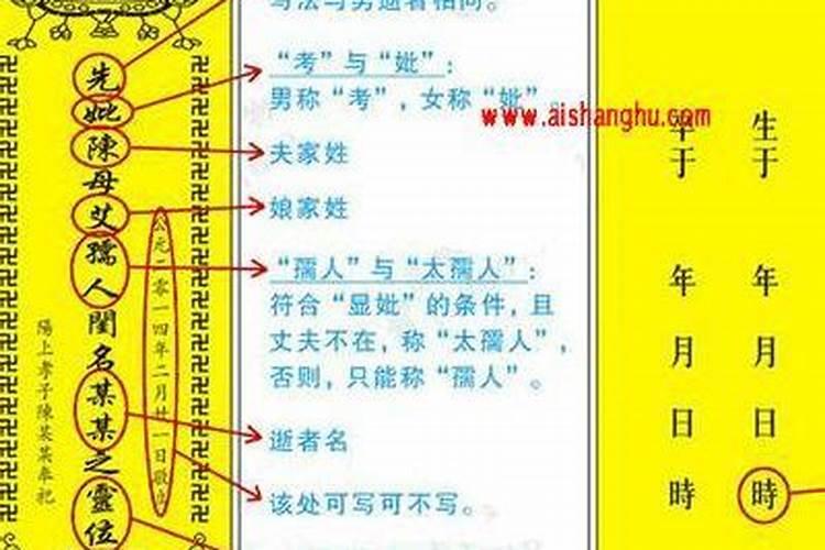 超度牌位怎么写