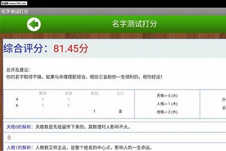 公司名字测算