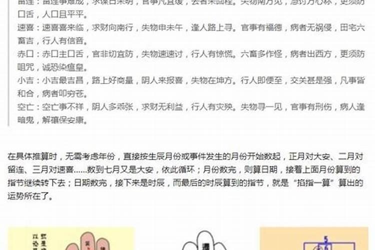 算命的用手指掐算是在算什么？