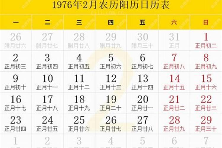 1976年农力正月初二午时出生属什么星座