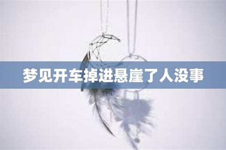 梦见开车掉河里人没事