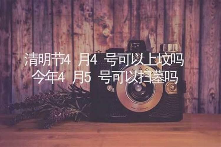 4月4号可以上坟吗