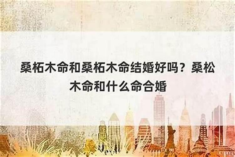 八字合婚 城墙土命和桑松木命婚配好不好？