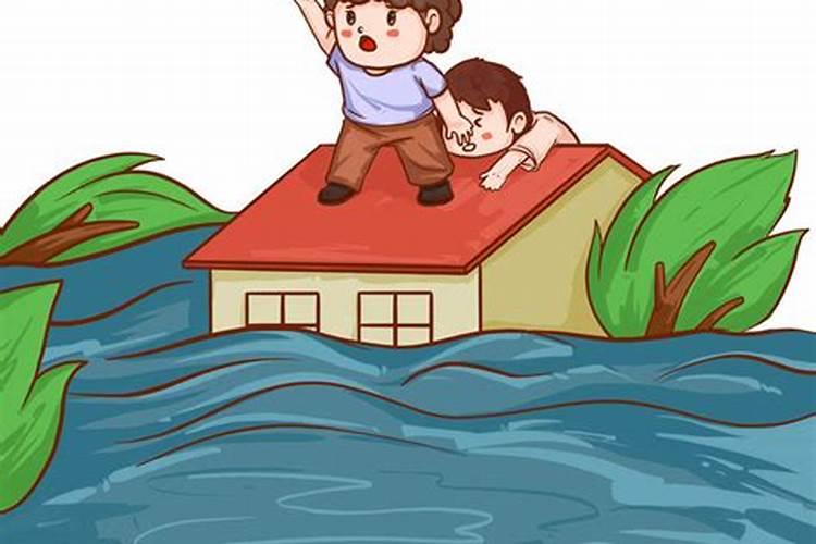 梦见发洪水自己被困是什么意思？