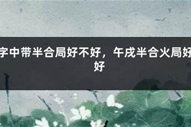 八字半合是什么意思？