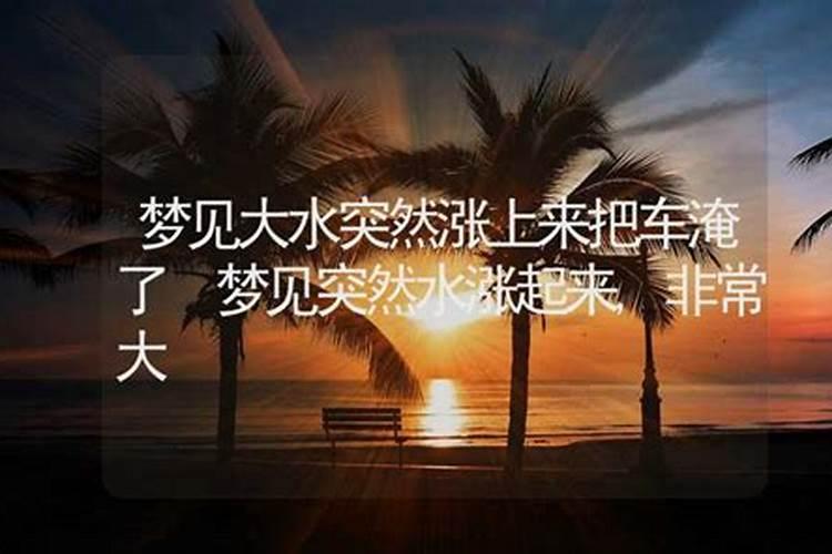 梦见发大水,然后我拼命往高处跑,是什么意思