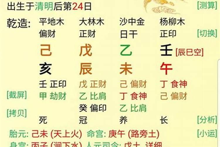 八字排盘什么意思