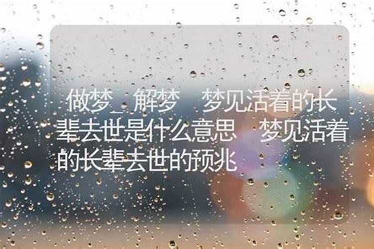 孕妇梦见去世的长辈还活着