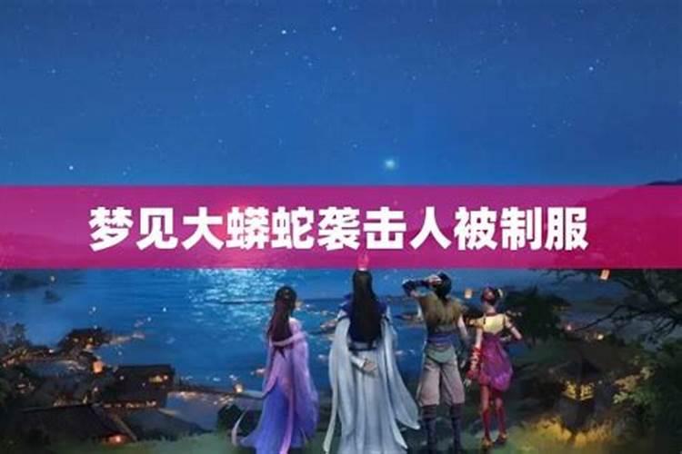 梦见被大蟒蛇咬是什么征兆？