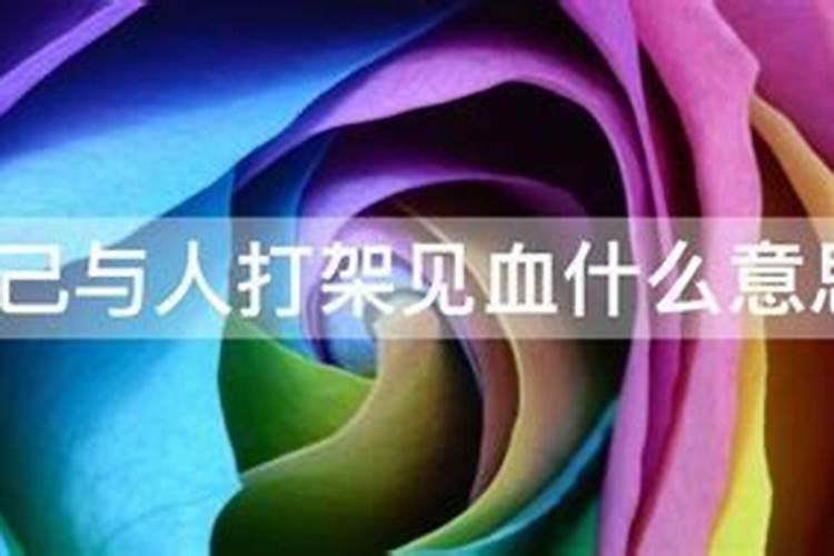 做梦打架见血什么意思