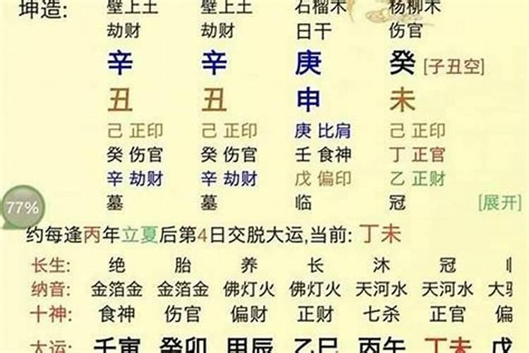 五行属相年份对照表