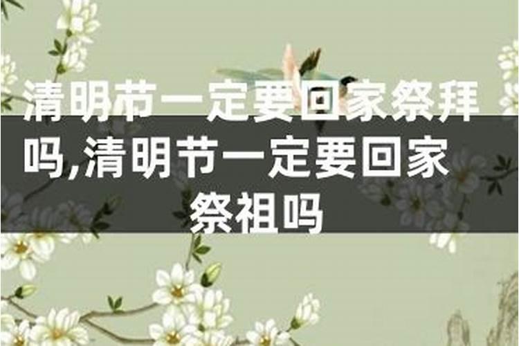 清明节不回家上坟可以吗