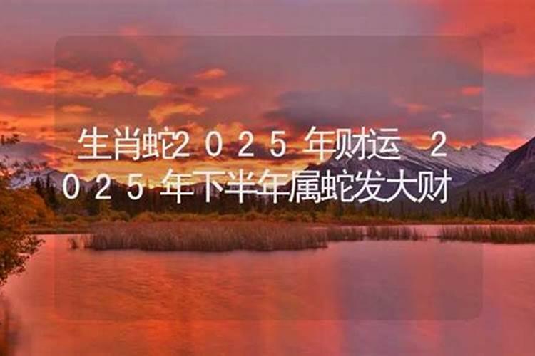 生肖蛇2025年运势 属蛇2025年运势及运程