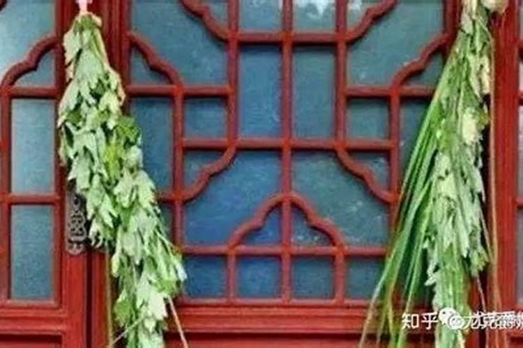 一些地区端午节的风俗要在门上插什么东西去毒