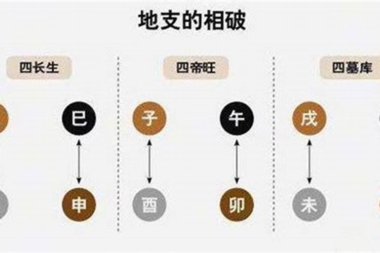 八字十二地支相破