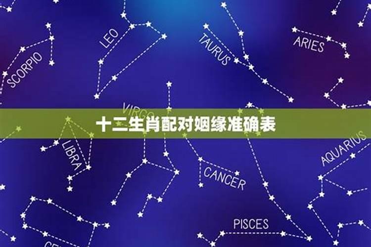 生肖配对表准确吗？