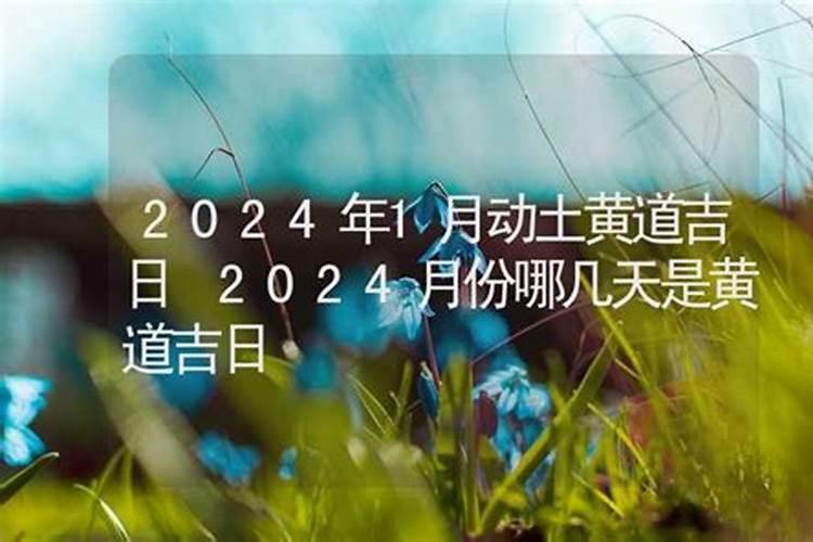 属龙2024年动土吉日是那几天？