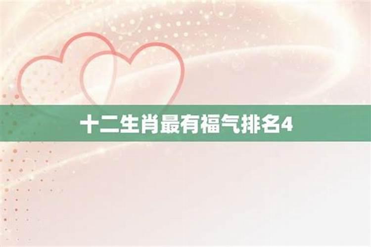 哪些生肖一生最有福气？