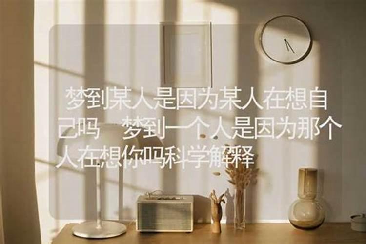 梦见别人是应为别人想你吗？