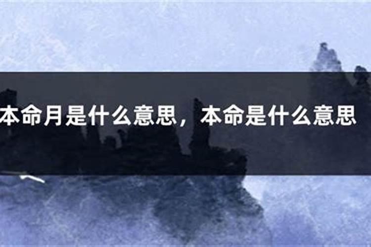 本命月是什么意思